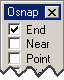 Check the top box, 'End'