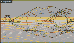 Lines intersecting the face that will hold a turret - click for full image (13kb)